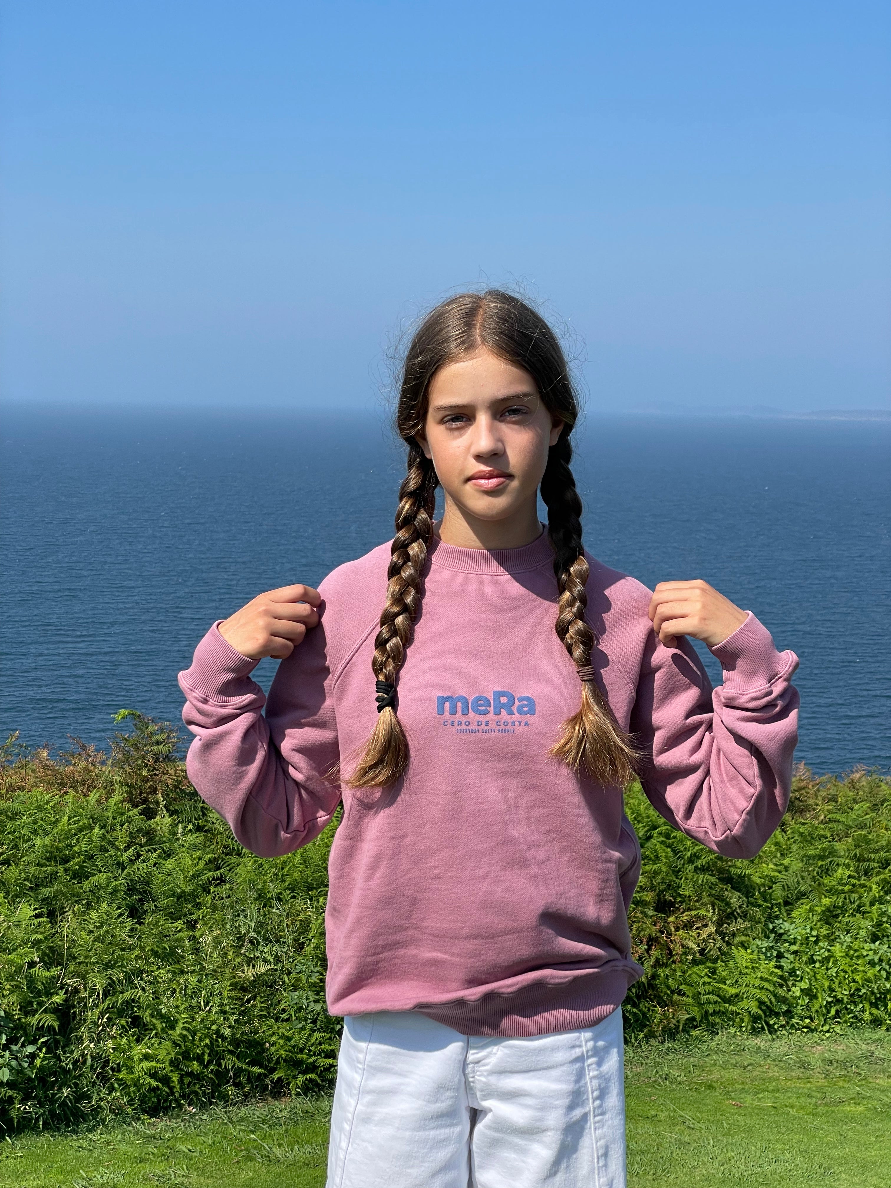 SUDADERA MERA ROSA/AZUL
